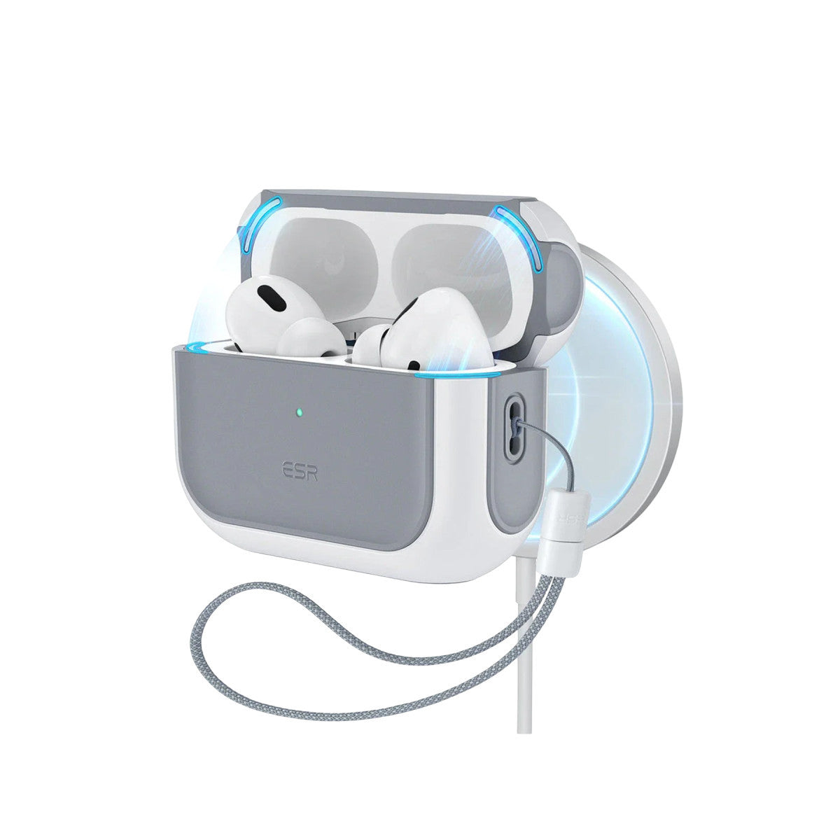 ESR Apple Airpods Pro 2 (2.Nesil) Orbit Hybrid Magsafe Şarj Destekli Kılıf